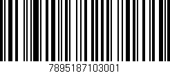 Código de barras (EAN, GTIN, SKU, ISBN): '7895187103001'