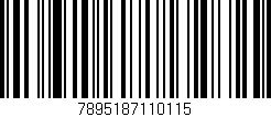 Código de barras (EAN, GTIN, SKU, ISBN): '7895187110115'