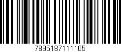 Código de barras (EAN, GTIN, SKU, ISBN): '7895187111105'