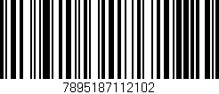 Código de barras (EAN, GTIN, SKU, ISBN): '7895187112102'