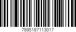 Código de barras (EAN, GTIN, SKU, ISBN): '7895187113017'