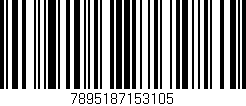 Código de barras (EAN, GTIN, SKU, ISBN): '7895187153105'
