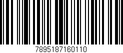 Código de barras (EAN, GTIN, SKU, ISBN): '7895187160110'