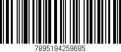 Código de barras (EAN, GTIN, SKU, ISBN): '7895194259685'