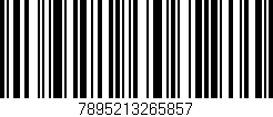 Código de barras (EAN, GTIN, SKU, ISBN): '7895213265857'