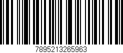 Código de barras (EAN, GTIN, SKU, ISBN): '7895213265963'