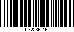 Código de barras (EAN, GTIN, SKU, ISBN): '7895236521541'