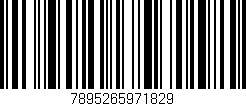 Código de barras (EAN, GTIN, SKU, ISBN): '7895265971829'