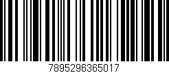 Código de barras (EAN, GTIN, SKU, ISBN): '7895296365017'