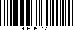 Código de barras (EAN, GTIN, SKU, ISBN): '7895305833728'