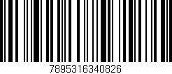 Código de barras (EAN, GTIN, SKU, ISBN): '7895316340826'