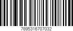Código de barras (EAN, GTIN, SKU, ISBN): '7895316707032'