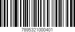 Código de barras (EAN, GTIN, SKU, ISBN): '7895321000401'