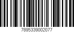 Código de barras (EAN, GTIN, SKU, ISBN): '7895339002077'