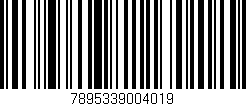 Código de barras (EAN, GTIN, SKU, ISBN): '7895339004019'