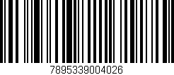 Código de barras (EAN, GTIN, SKU, ISBN): '7895339004026'