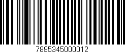 Código de barras (EAN, GTIN, SKU, ISBN): '7895345000012'