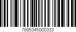 Código de barras (EAN, GTIN, SKU, ISBN): '7895345000333'