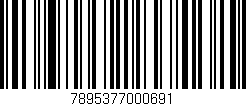 Código de barras (EAN, GTIN, SKU, ISBN): '7895377000691'