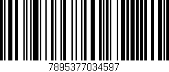 Código de barras (EAN, GTIN, SKU, ISBN): '7895377034597'