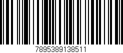 Código de barras (EAN, GTIN, SKU, ISBN): '7895389138511'