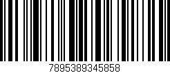Código de barras (EAN, GTIN, SKU, ISBN): '7895389345858'