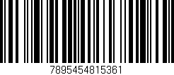 Código de barras (EAN, GTIN, SKU, ISBN): '7895454815361'