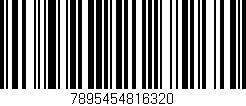Código de barras (EAN, GTIN, SKU, ISBN): '7895454816320'