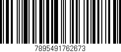 Código de barras (EAN, GTIN, SKU, ISBN): '7895491762673'