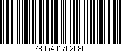 Código de barras (EAN, GTIN, SKU, ISBN): '7895491762680'
