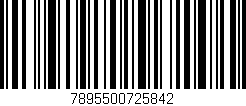 Código de barras (EAN, GTIN, SKU, ISBN): '7895500725842'