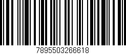 Código de barras (EAN, GTIN, SKU, ISBN): '7895503266618'