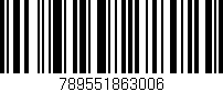 Código de barras (EAN, GTIN, SKU, ISBN): '789551863006'