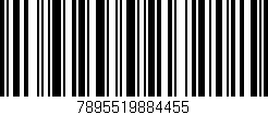 Código de barras (EAN, GTIN, SKU, ISBN): '7895519884455'