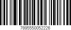 Código de barras (EAN, GTIN, SKU, ISBN): '7895550052226'