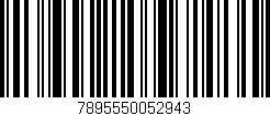 Código de barras (EAN, GTIN, SKU, ISBN): '7895550052943'