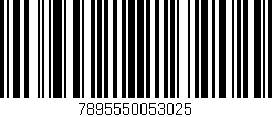 Código de barras (EAN, GTIN, SKU, ISBN): '7895550053025'