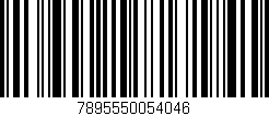 Código de barras (EAN, GTIN, SKU, ISBN): '7895550054046'