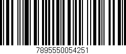 Código de barras (EAN, GTIN, SKU, ISBN): '7895550054251'
