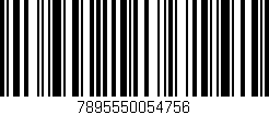 Código de barras (EAN, GTIN, SKU, ISBN): '7895550054756'