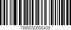 Código de barras (EAN, GTIN, SKU, ISBN): '7895550056408'