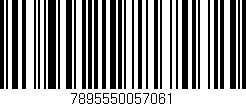 Código de barras (EAN, GTIN, SKU, ISBN): '7895550057061'