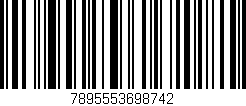 Código de barras (EAN, GTIN, SKU, ISBN): '7895553698742'