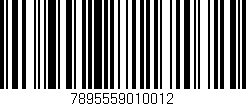 Código de barras (EAN, GTIN, SKU, ISBN): '7895559010012'