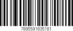 Código de barras (EAN, GTIN, SKU, ISBN): '7895591635181'