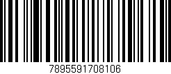 Código de barras (EAN, GTIN, SKU, ISBN): '7895591708106'