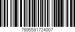 Código de barras (EAN, GTIN, SKU, ISBN): '7895591724007'