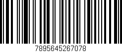 Código de barras (EAN, GTIN, SKU, ISBN): '7895645267078'