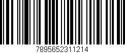 Código de barras (EAN, GTIN, SKU, ISBN): '7895652311214'