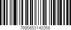 Código de barras (EAN, GTIN, SKU, ISBN): '7895653140356'